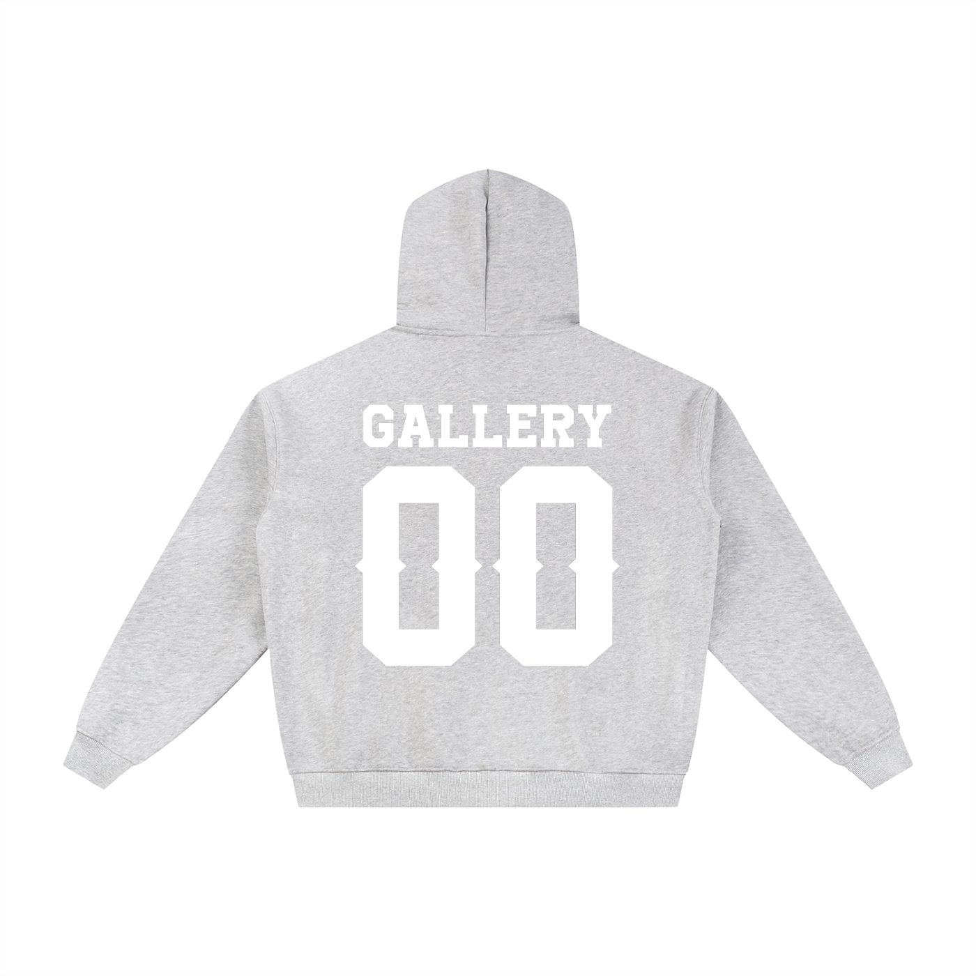 Gallery University Zip Up Hoodie Flower Gray