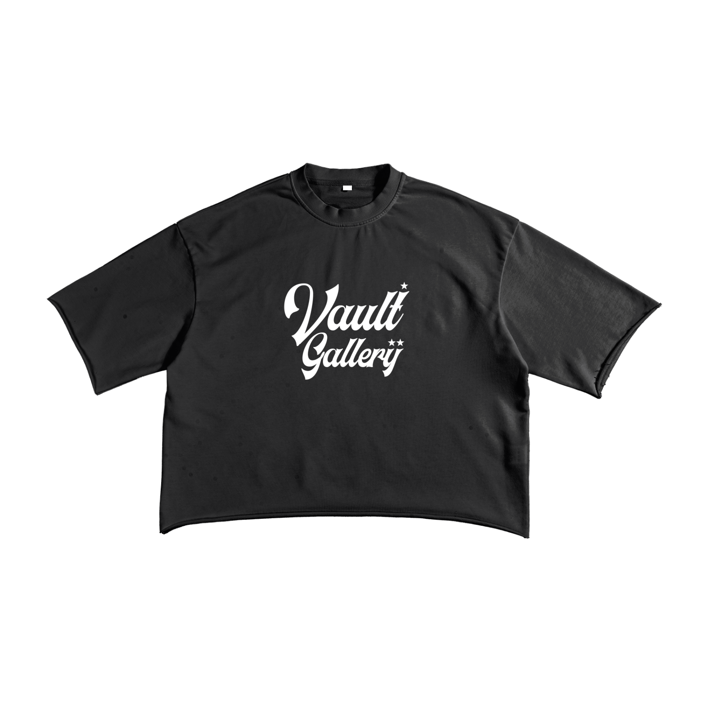Playground Raw Edge Tee Black