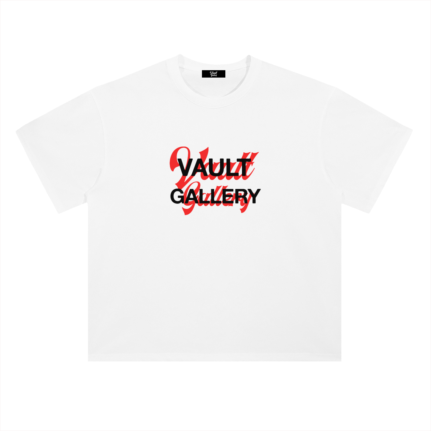 Stacked Logo Vault Gallery T-Shirt White