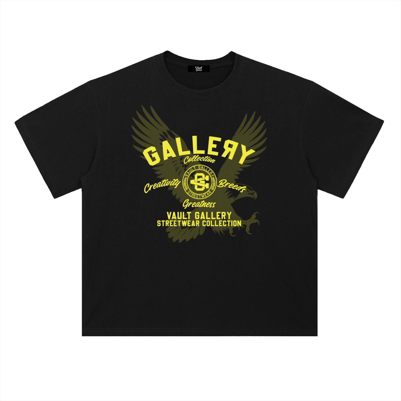Vault Gallery Collegiate T-Shirt - Black