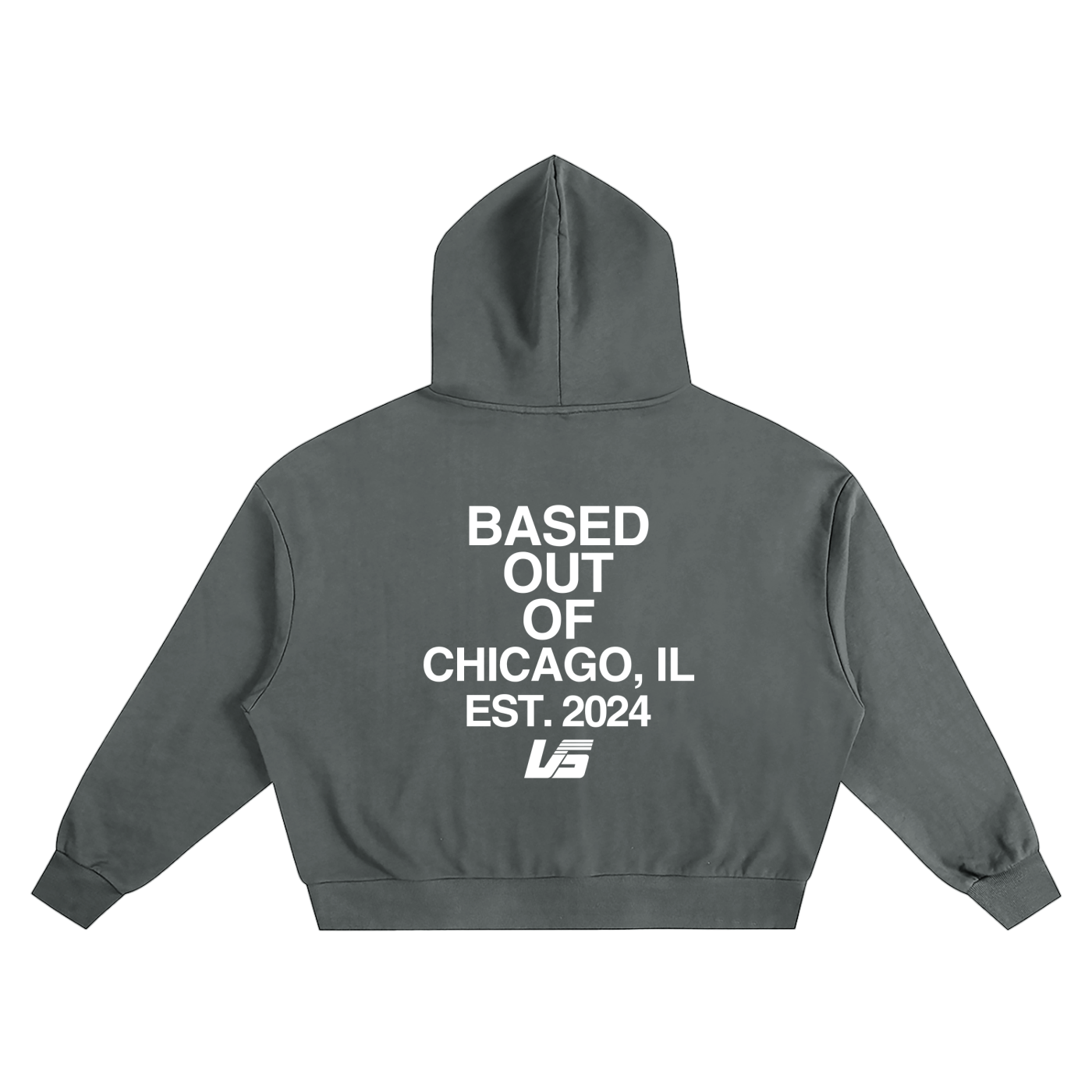 Based Out Of Chicago Boxy Hoodie