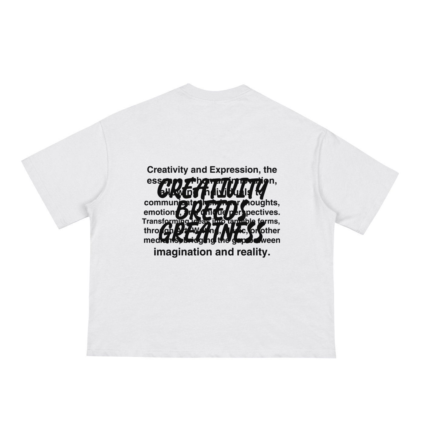 Creativity Breeds Greatness Tee - White