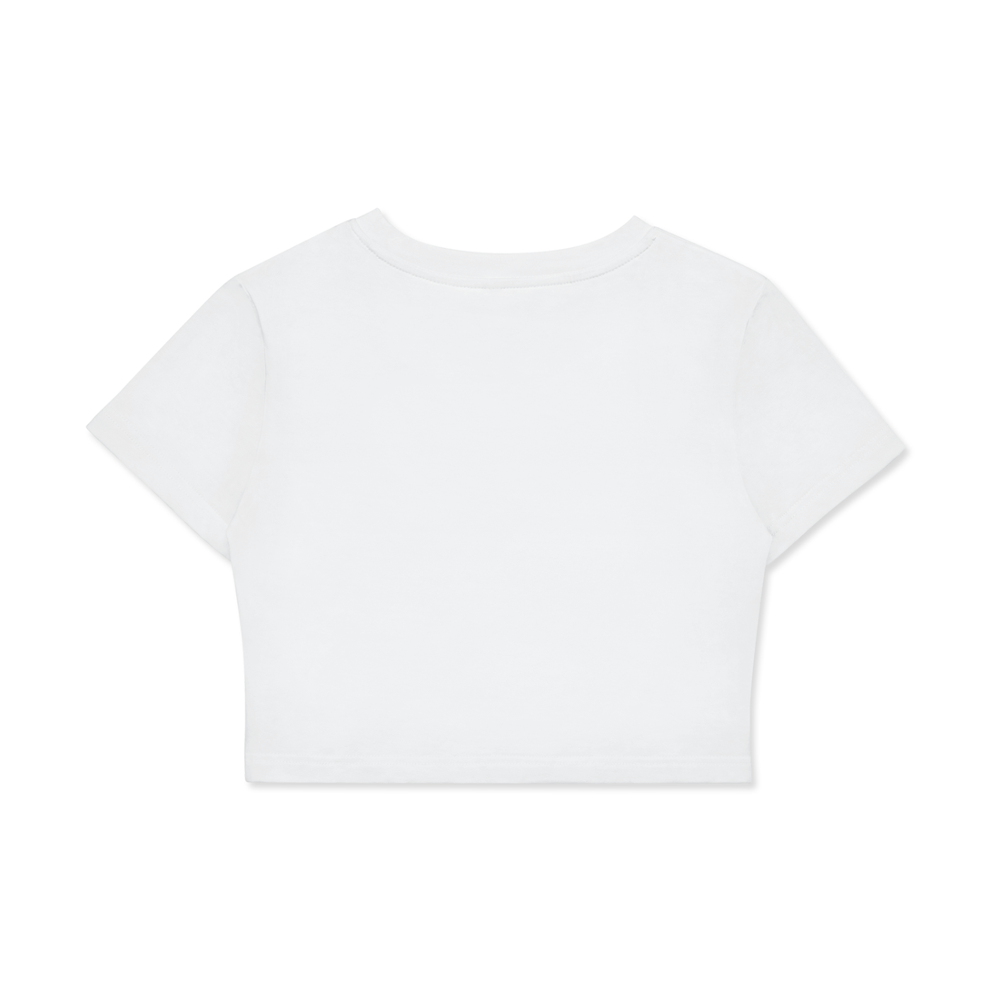 Vault Gallery Womens Cropped T-Shirt White