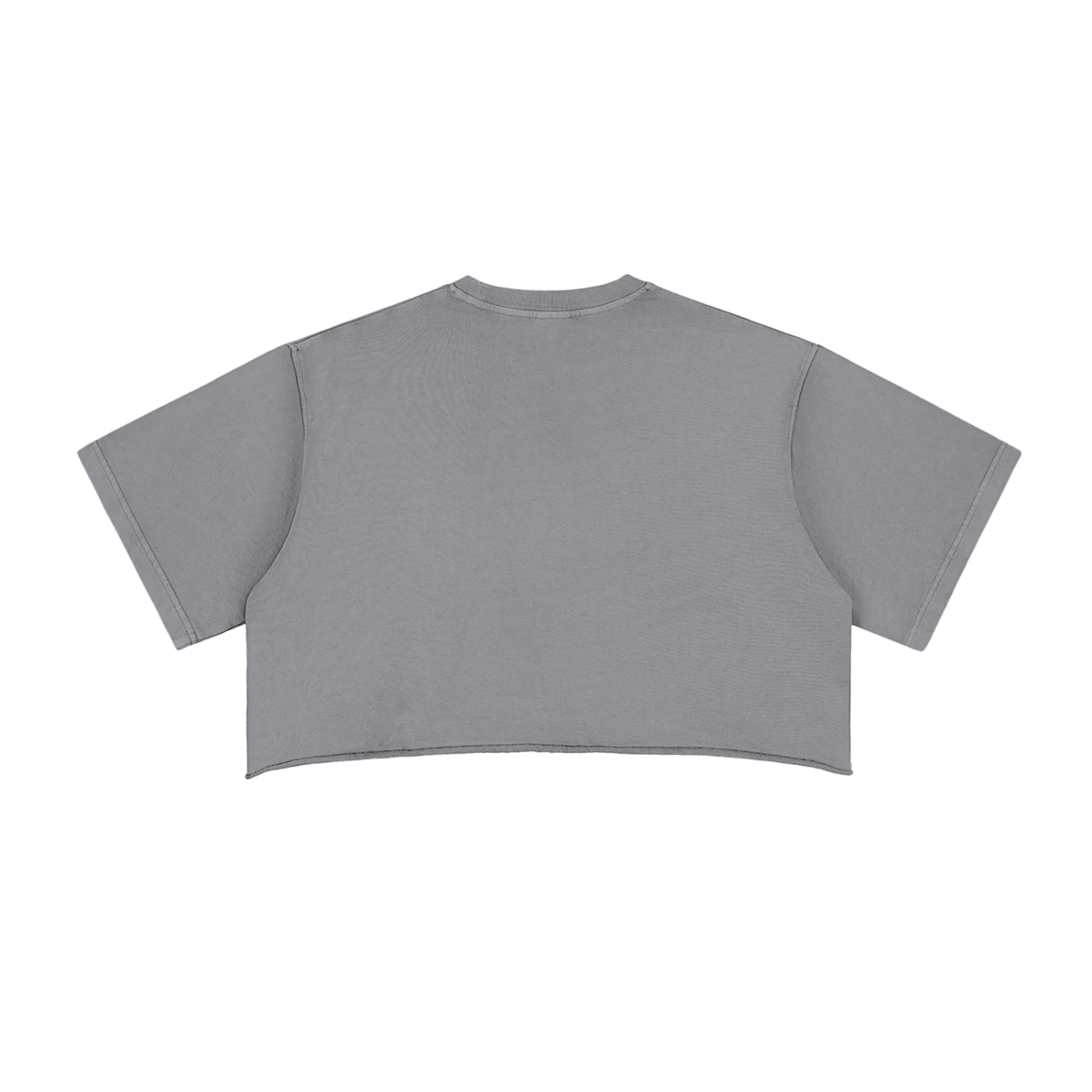 Strikers Crop Top - Washed Grey