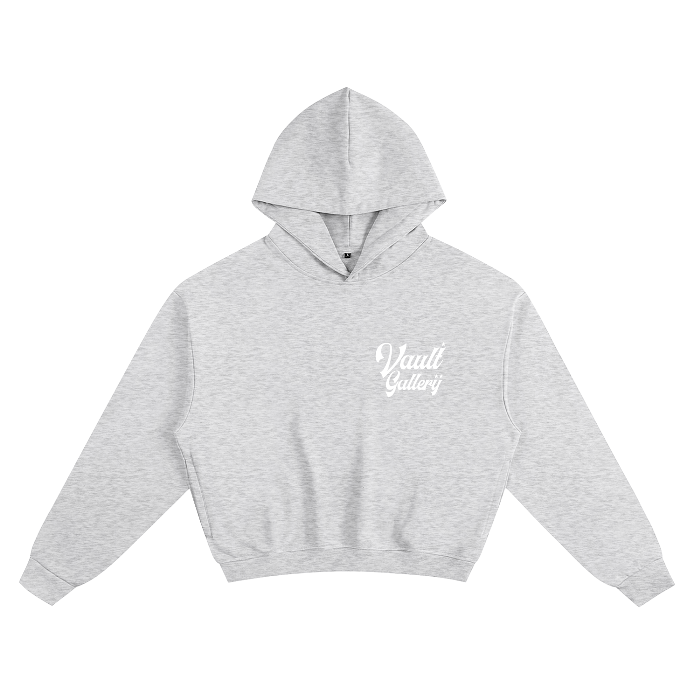 Vault Gallery Basic Hoodie - Flower Gray & White
