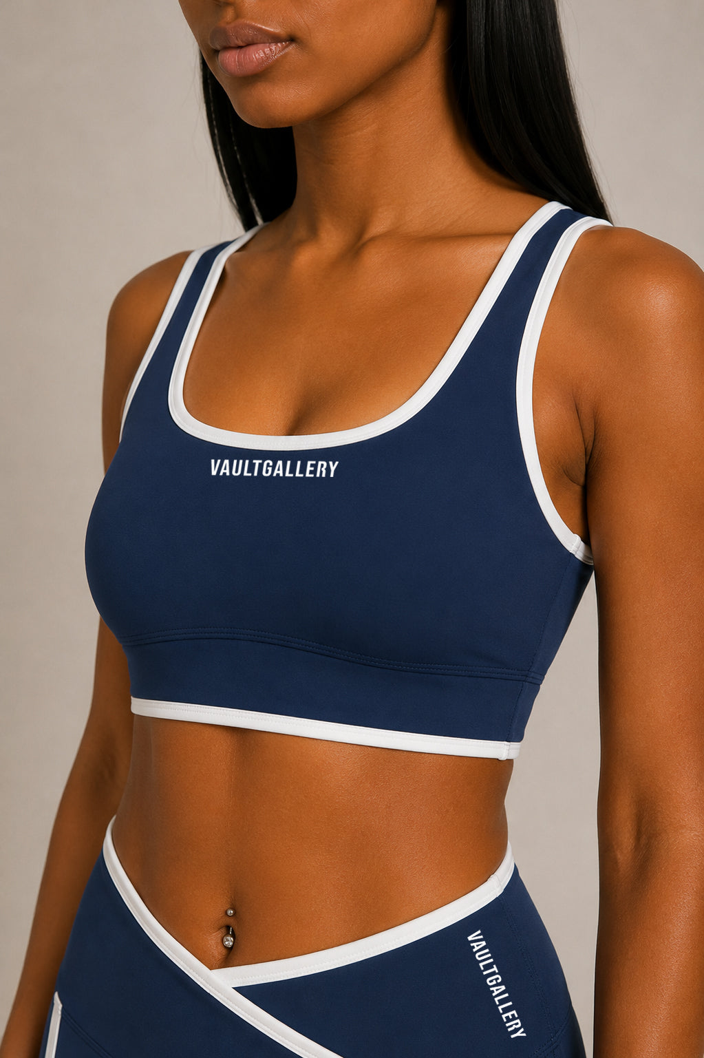 Vault Gallery Sports Bra - Navy Blue