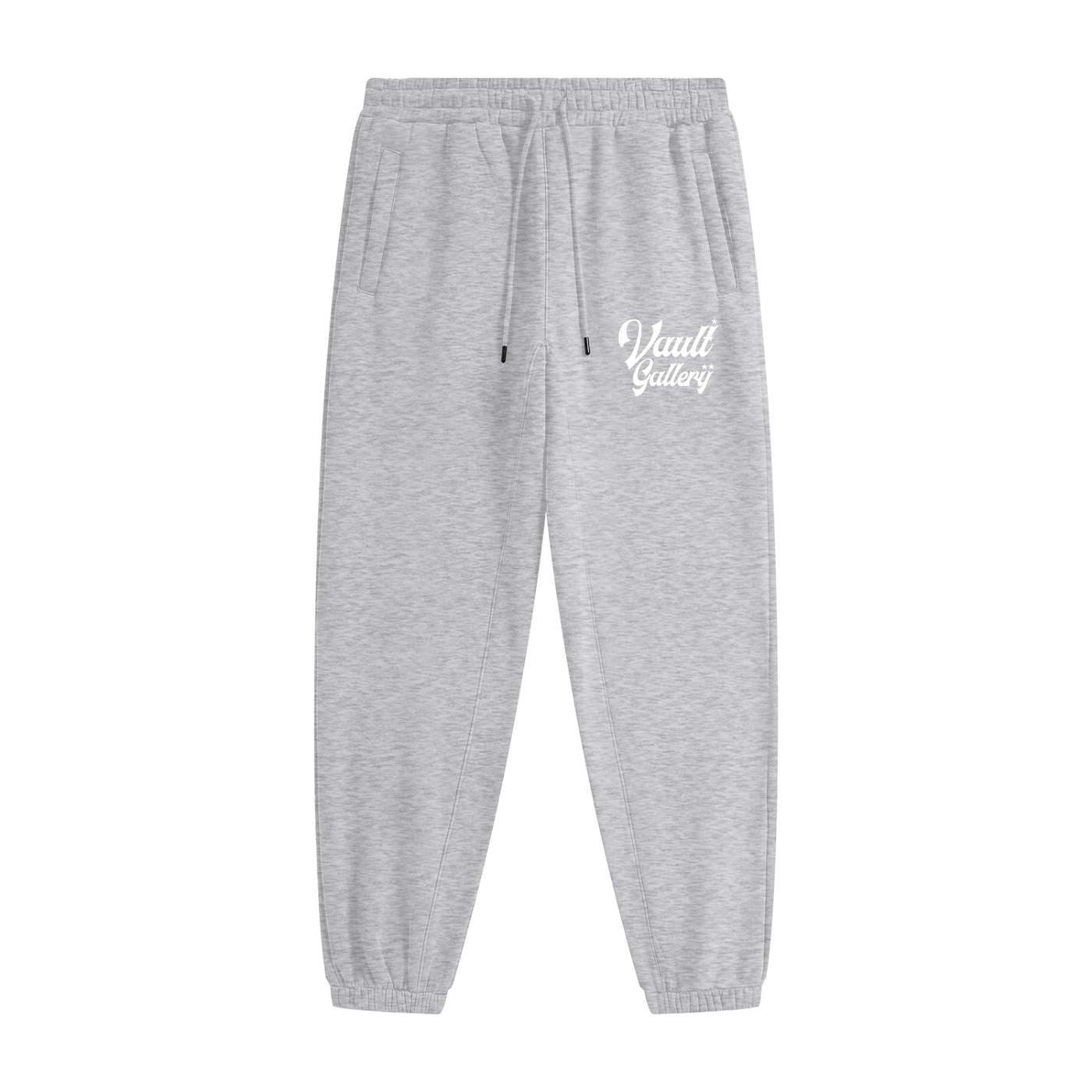 Vault Gallery Fleece Joggers - Flower Gray and White