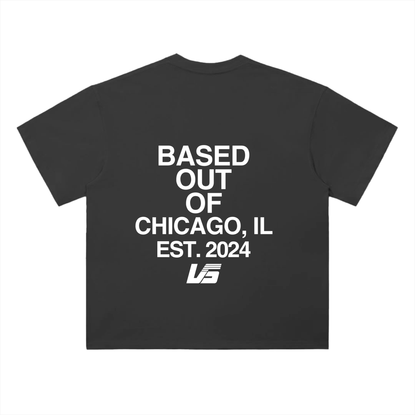 Based Out Of Chicago Tee Black