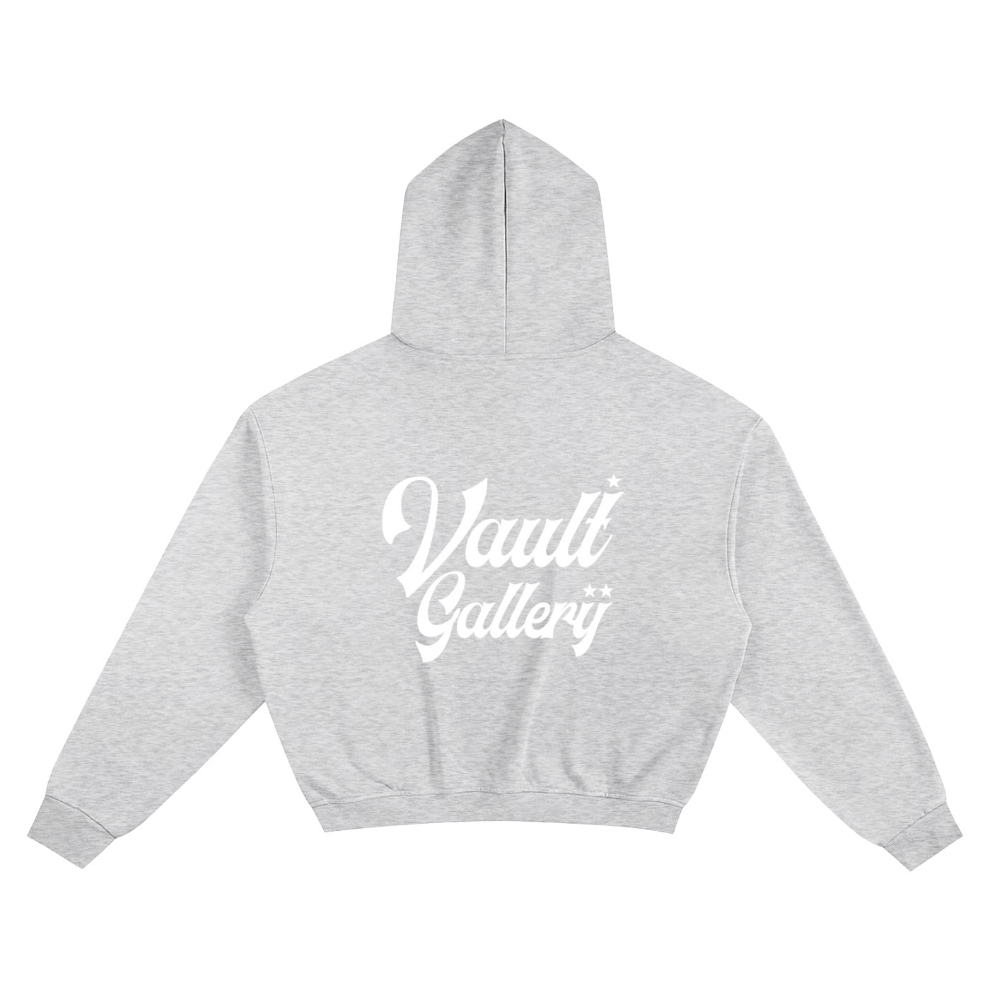 Vault Gallery Basic Hoodie - Flower Gray & White