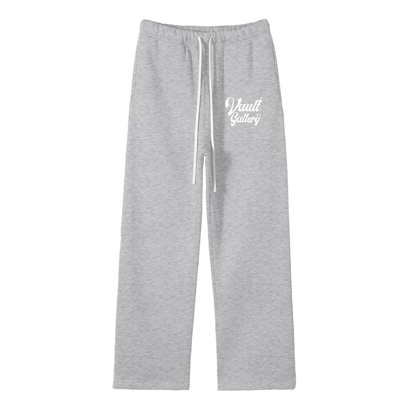 Vault Gallery Straight Leg Sweatpants - Flower Gray & White